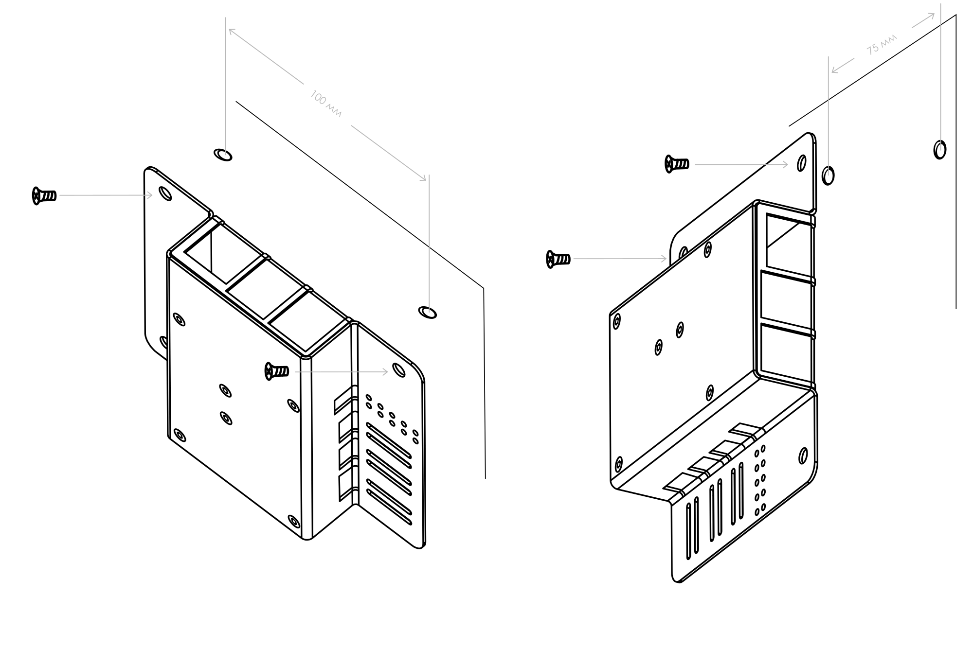 Офис-консоль крепление